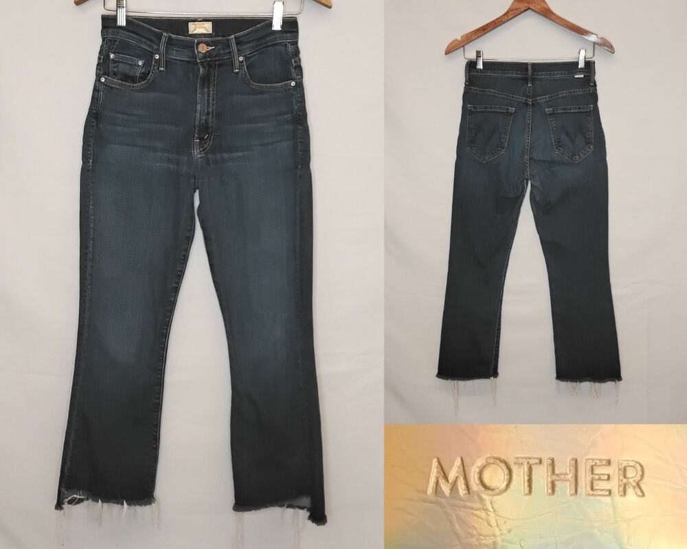 Mother Jeans Insider Crop Step Fray Ankle Women Size 26 Girl Crush #Z5753